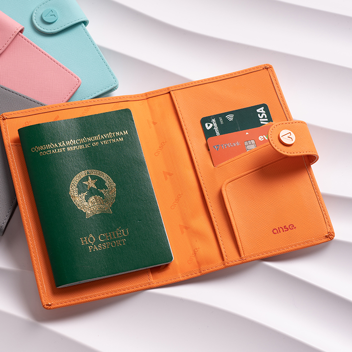 Ví đựng hộ chiếu/passport Anse Passport Cover LA305 S Orange