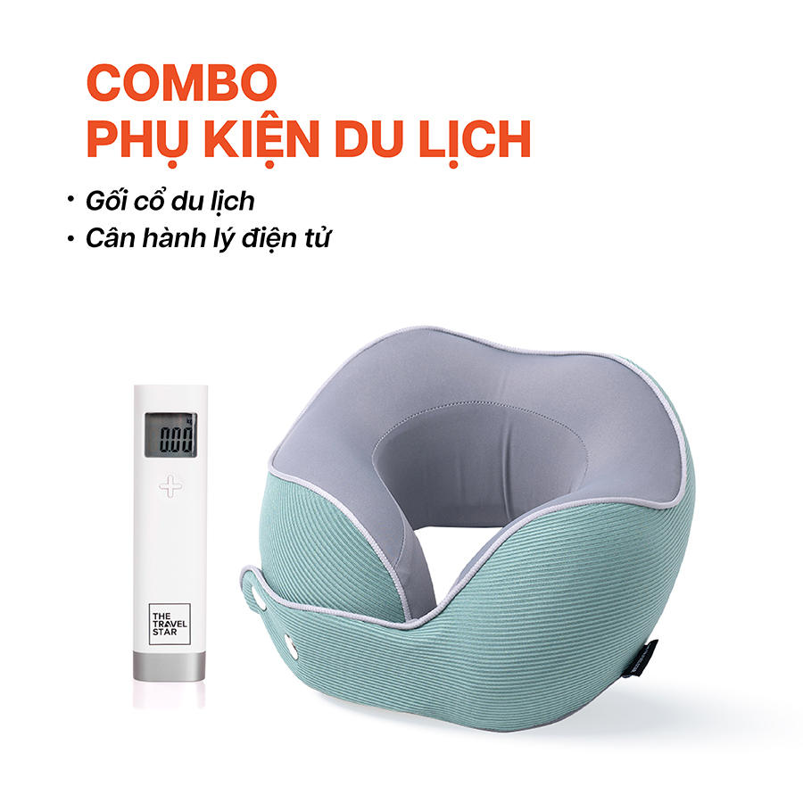 Phụ kiện khác Combo 2 món phụ kiện Cân hành lý + Gối cổ du lịch 