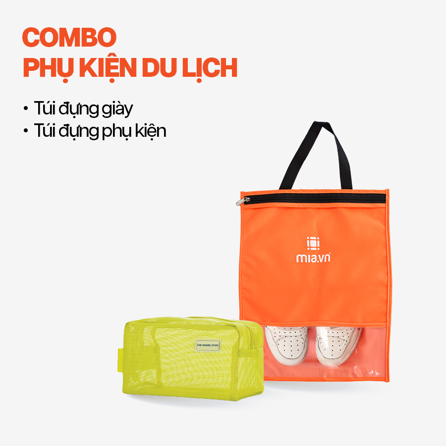 Phụ kiện khác Combo 2 món phụ kiện Túi giày shoe Bag II + Túi phụ kiện 