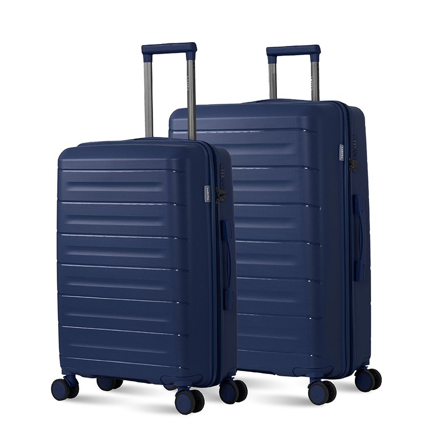 Vali Combo 2 Vali Larita Pome Size M + L Dark Blue