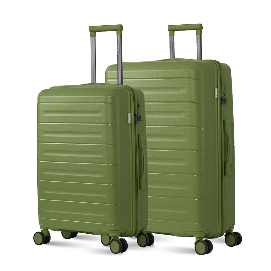 Vali Combo 2 Vali Larita Pome Size M + L Green 