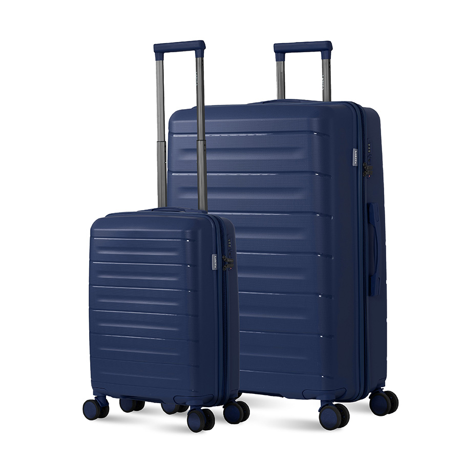 Vali Combo 2 Vali Larita Pome Size S + L Dark Blue