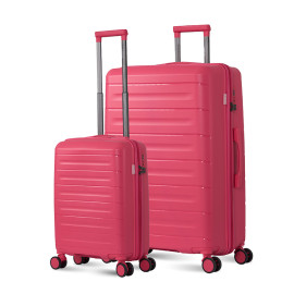 Vali Combo 2 Vali Larita Pome Size S + L Pink