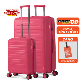 Vali Combo 2 Vali Larita Pome Size S + L Dark Blue