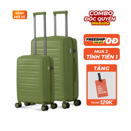 Vali theo bộ Combo 2 Vali Larita Pome Size S + M Green 