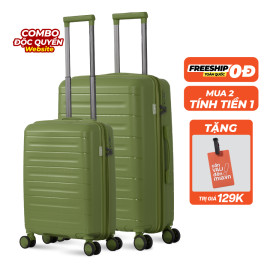 Vali theo bộ Combo 2 Vali Larita Pome Size S + M Green 