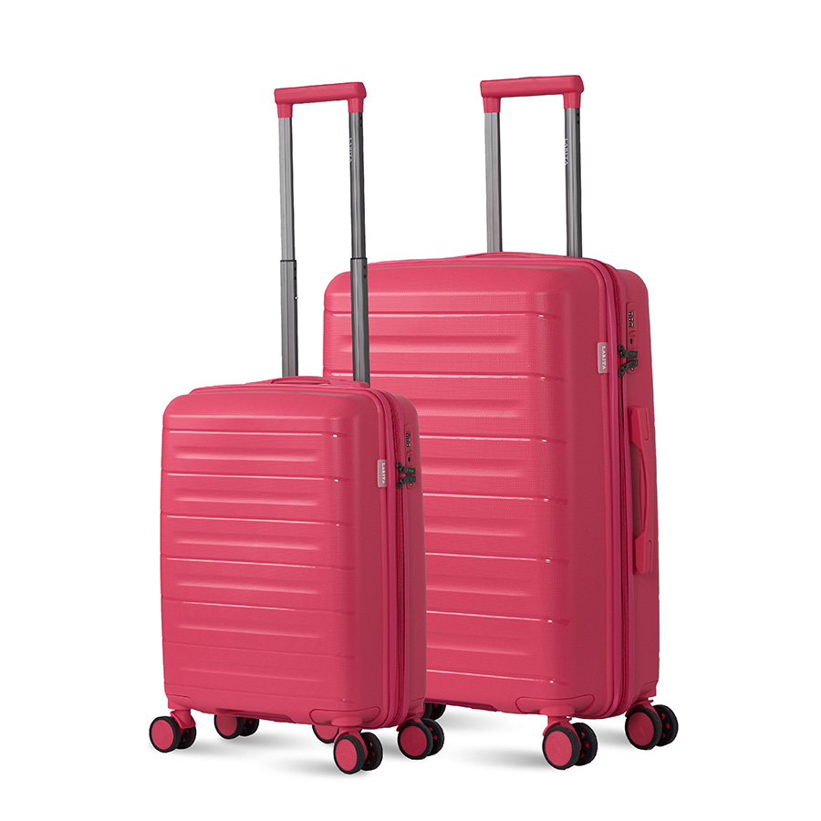 Vali Combo 2 Vali Larita Pome Size S + M Pink