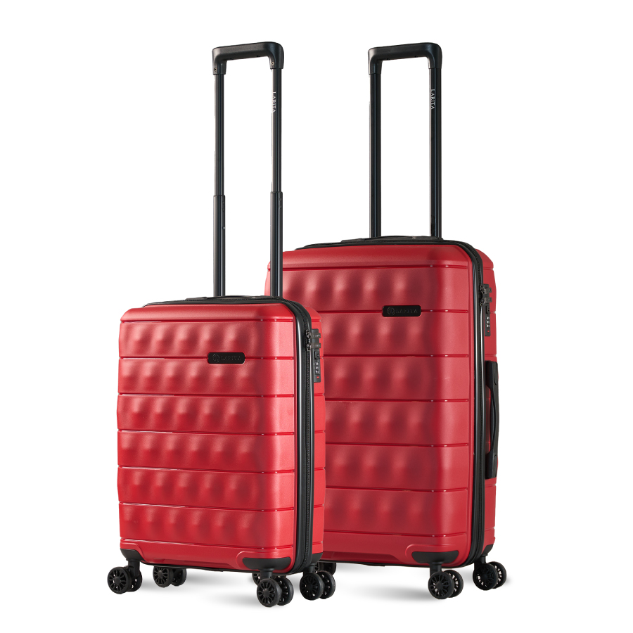 Vali Combo 2 Vali Larita Rey Size S + M Red