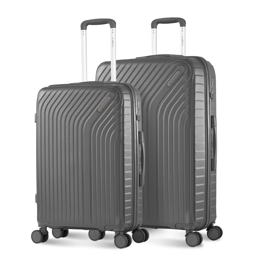 Vali Combo 2 Vali Larita Rico Size M + L Grey