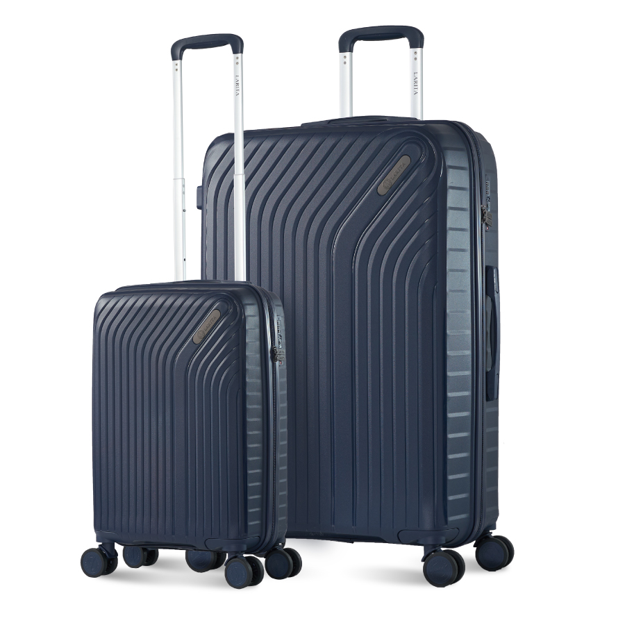 Vali Combo 2 Vali Larita Rico Size S + L Dark Blue