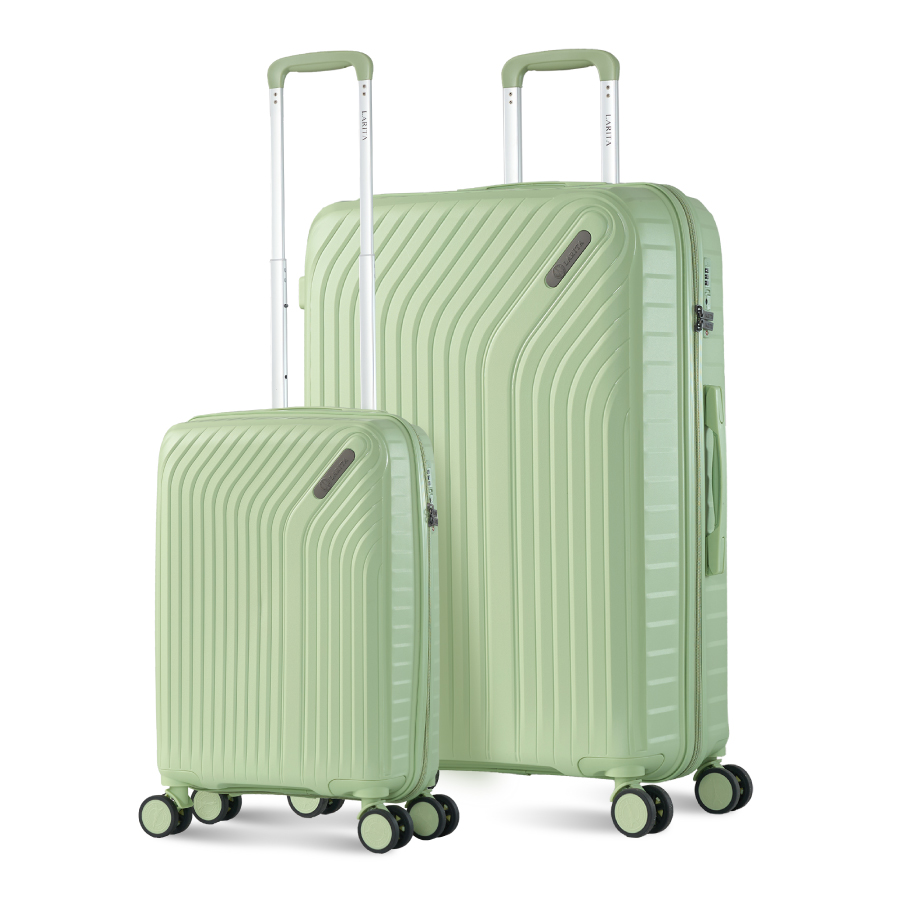 Vali Combo 2 Vali Larita Rico Size S + L Light Green