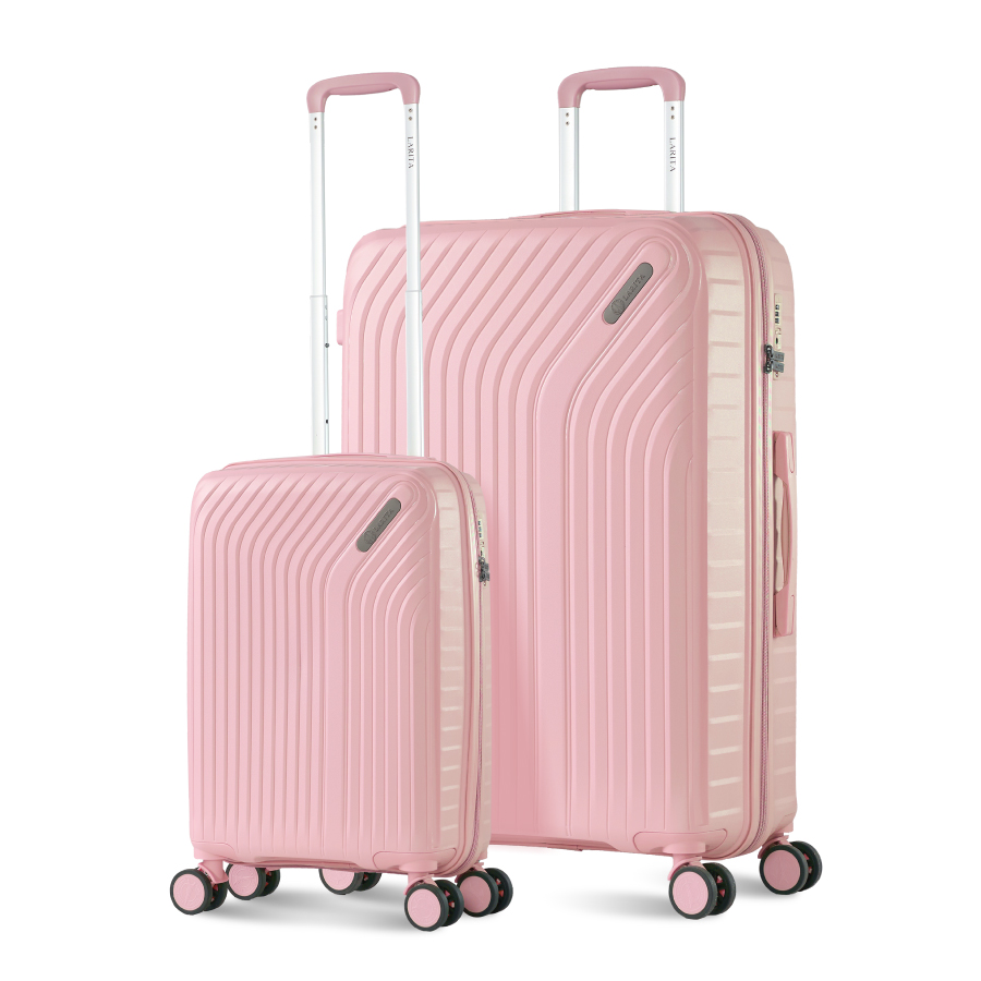 Vali Combo 2 Vali Larita Rico Size S + L Pink 