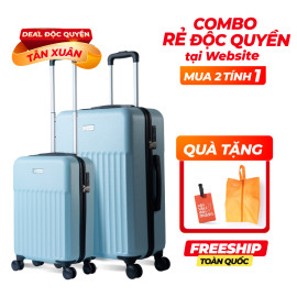 Vali theo bộ Combo 2 Vali Larita Sena Size S + M Light Blue