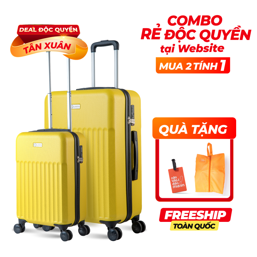 Vali Combo 2 Vali Larita Sena Size S + M Yellow