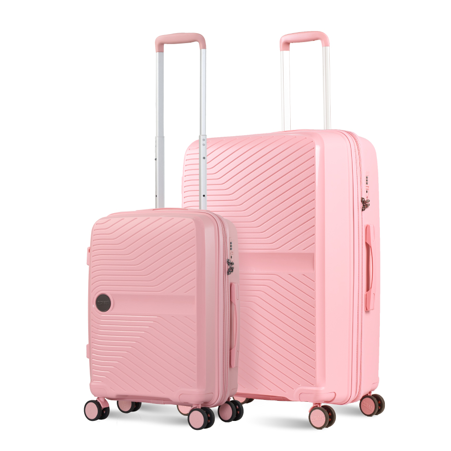 Vali Combo 2 Vali Pisani Demili Size S EXP + L Rose