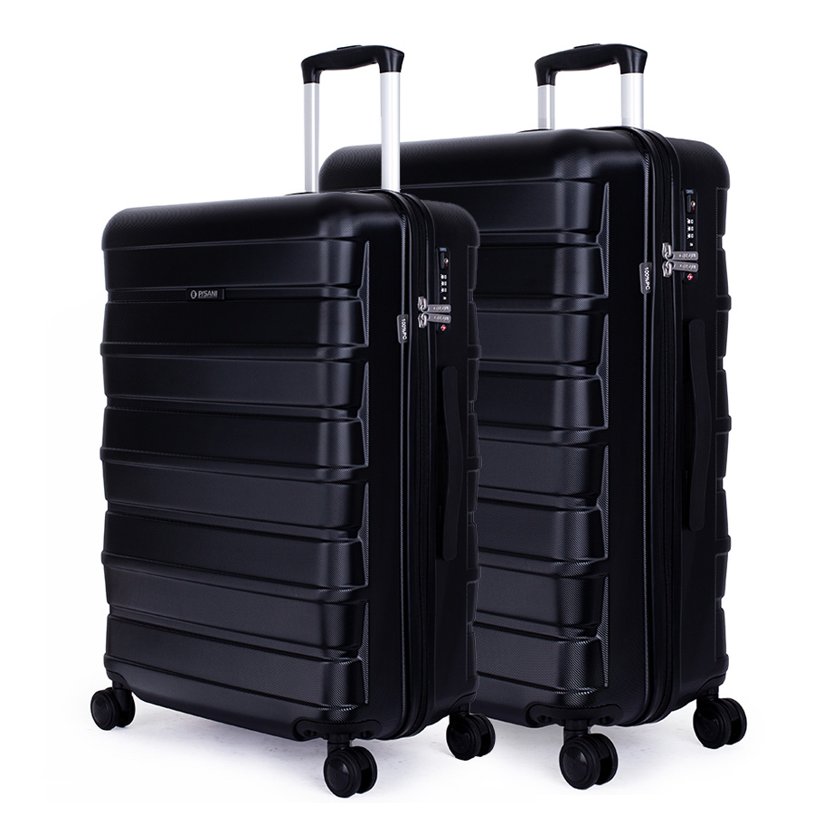 Vali Combo 2 Vali Pisani Tatti Size M + L Black