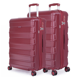 Vali Combo 2 Vali Pisani Tatti Size M + L Silver Gray