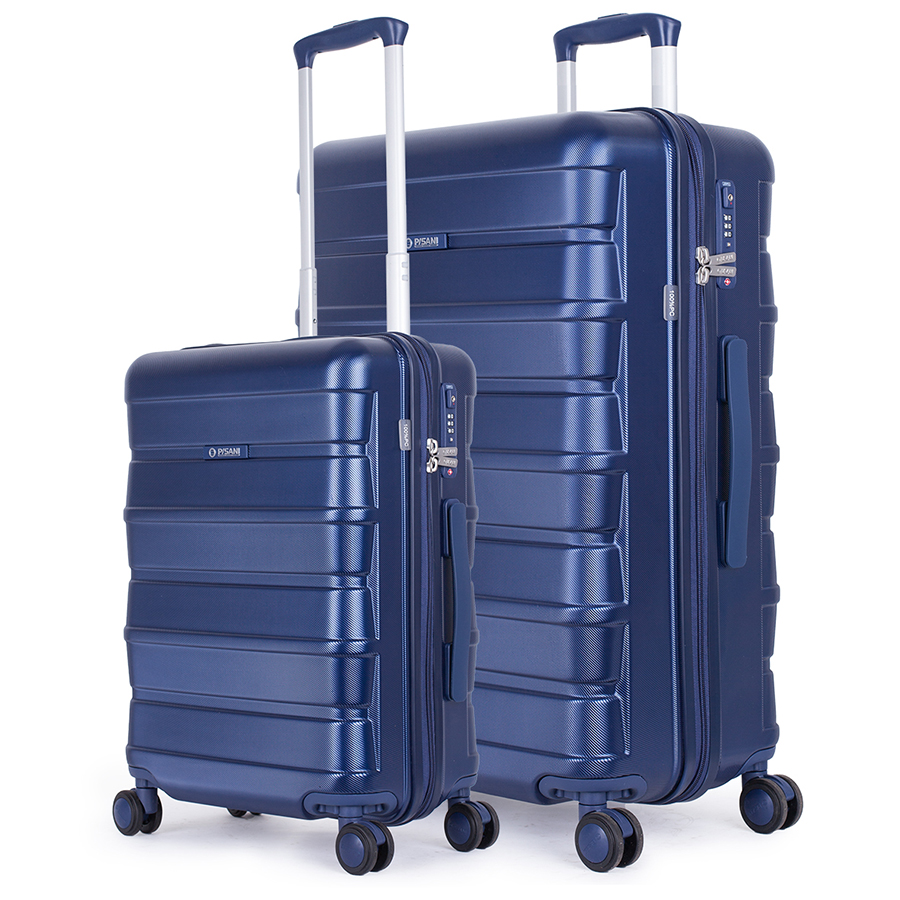 Vali Combo 2 Vali Pisani Tatti Size S + L Blue