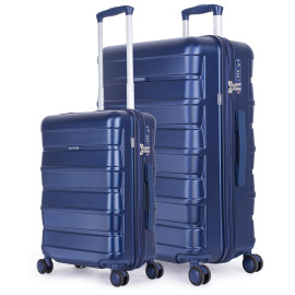 Vali Combo 2 Vali Pisani Tatti Size S + L Silver Gray