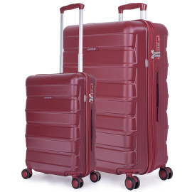 Vali Combo 2 Vali Pisani Tatti Size S + L Silver Gray