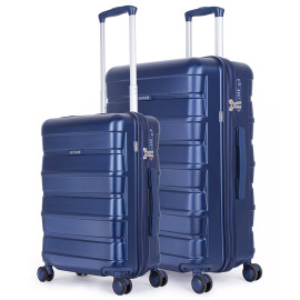 Vali Combo 2 Vali Pisani Tatti Size S + M Silver Gray