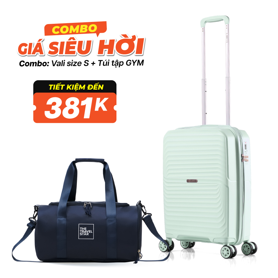 Vali Combo Travel & Gym Larita Miyo Mint Năng Động