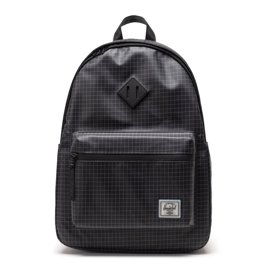 Balo Herschel Classic Weather Resistant Standard 15" Backpack L Grid Black