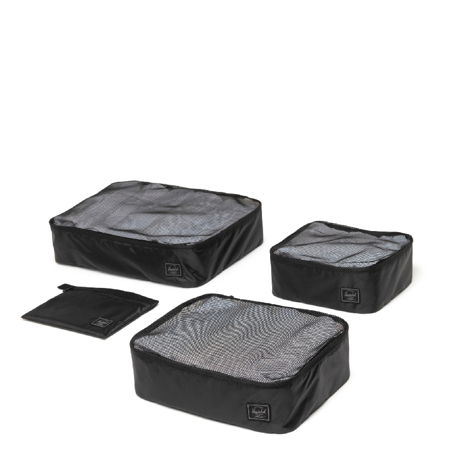 Túi phân loại hành lý Herschel Kyoto TM Packing Cubes Set S Black Tonal