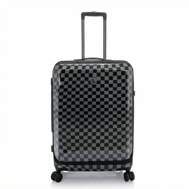 Vali kéo nhựa dẻo Heys EZ Fashion_24 M Black/Grey Checkered