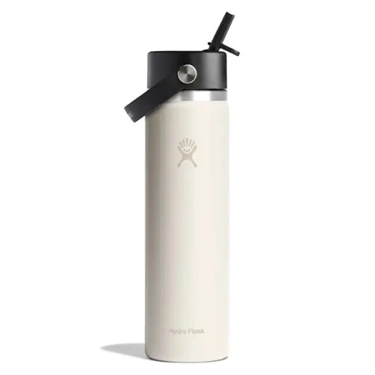 Bình nước Hydro Flask HWB_05 Wide Flex Straw Cap Bình giữ nhiệt 24 Oz 710ml Ivory
