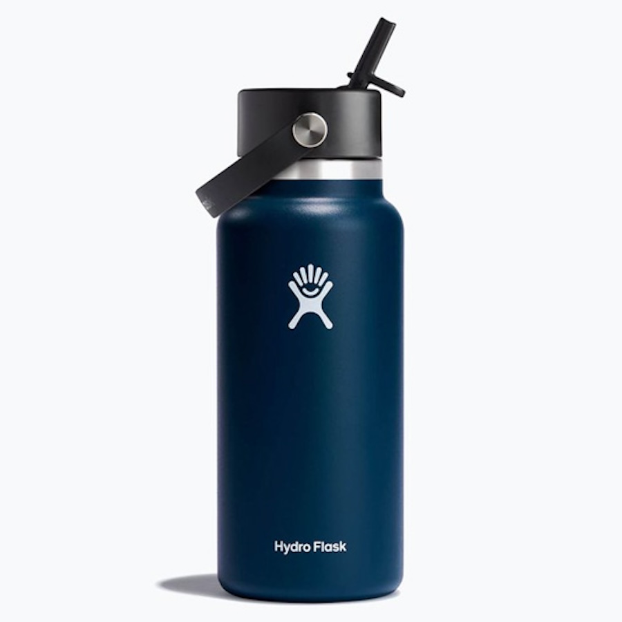 Bình nước Hydro Flask HWB_05 Wide Flex Straw Cap Bình giữ nhiệt 32 OZ 946 ml Indigo