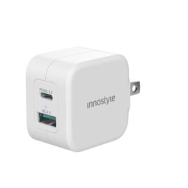 Phụ Kiện Điện Tử Innostyle ADP_03 Sạc nhanh Minigo Pro III Dual PD/QC3.0 20W 2C White