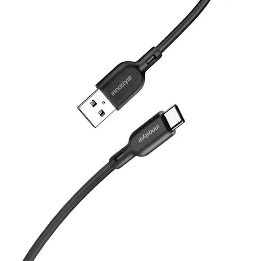 Phụ Kiện Điện Tử Innostyle CAB_04 Cáp Ultraflex USB-A to USB-C 1.5m Black