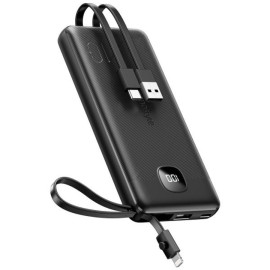 Phụ Kiện Điện Tử Innostyle PWB_02 Sạc dự phòng MultiCharge Go kèm 3 cáp 10000 mAh Black