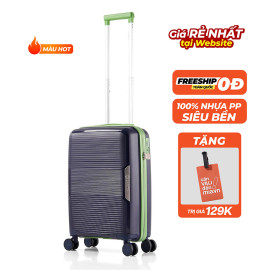 Vali kéo nhựa dẻo Larita Rena AH0624_20 S Dark Blue