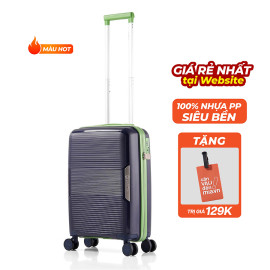 Vali kéo nhựa dẻo Larita Rena AH0624_20 S Dark Blue