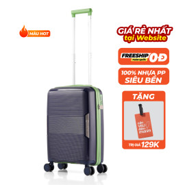 Vali kéo nhựa dẻo Larita Rena AH0624_20 S Dark Blue