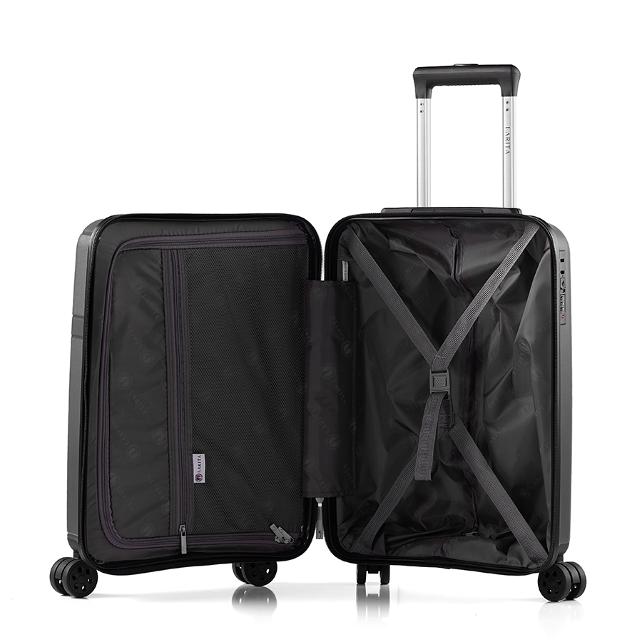 Vali kéo nhựa dẻo Larita Riven AH0425_19 S Dark Grey