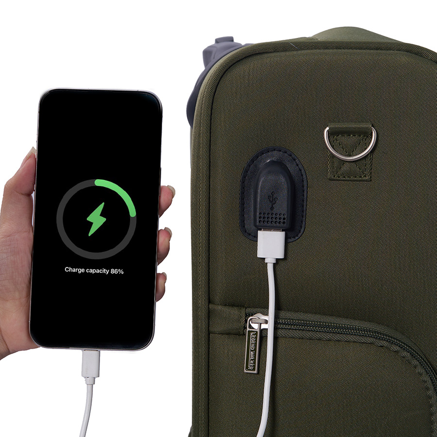 Vali kéo vải Legend Walker 4053_42/16" XS Matcha Khaki