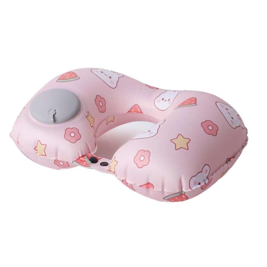 Gối cổ du lịch MCN Gối đeo cổ Iinflatable Pillow 01 S Pink