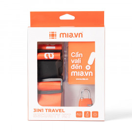 Khóa Vali Mia 3in1 Travel Security Kit S Orange
