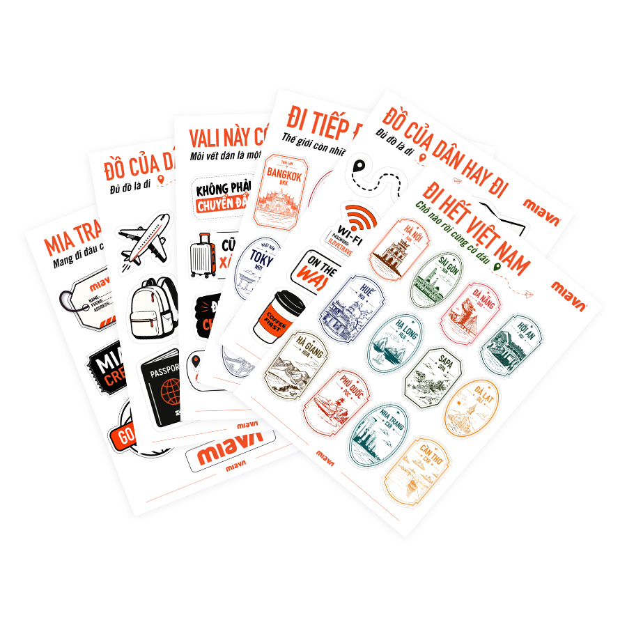 Phụ kiện khác Mia Travel Sticker S Đa Màu
