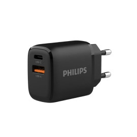 Phụ kiện khác Philips Củ sạc điện thoại Philips DLP4327CB S Black