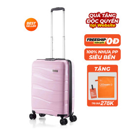 Vali kéo nhựa dẻo Pisani Lani TR608_20 S Baby Pink