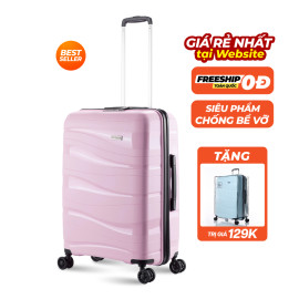 Vali kéo nhựa dẻo Pisani Lani TR608_24 M Baby Pink