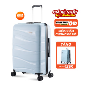 Vali kéo nhựa dẻo Pisani Lani TR608_28 L Light Blue