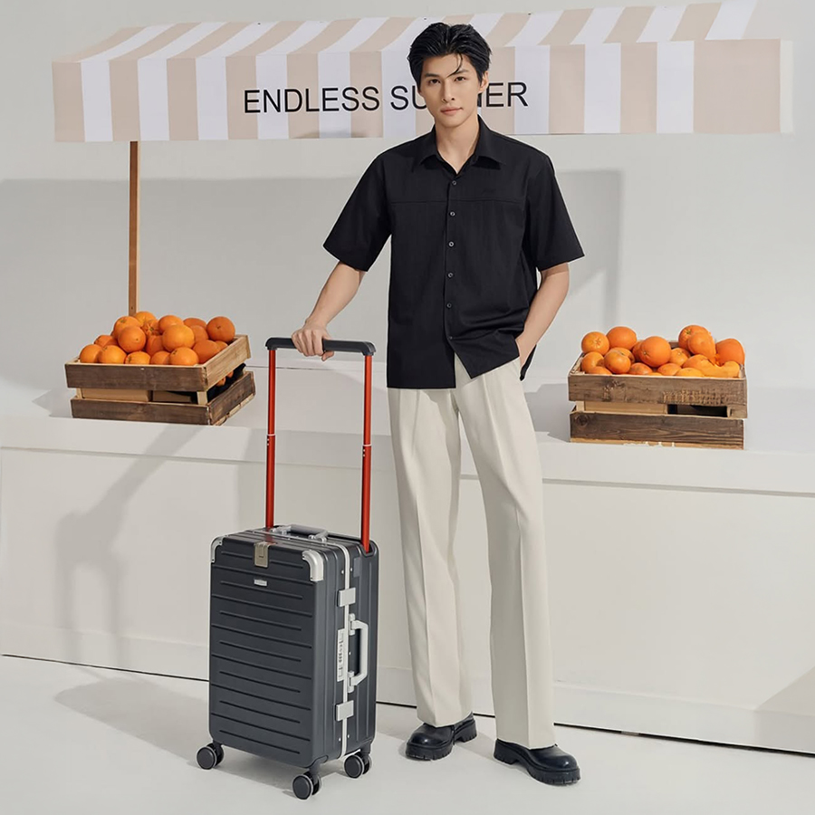 Vali khóa khung Pisani Lusso BR13_20 S Silver