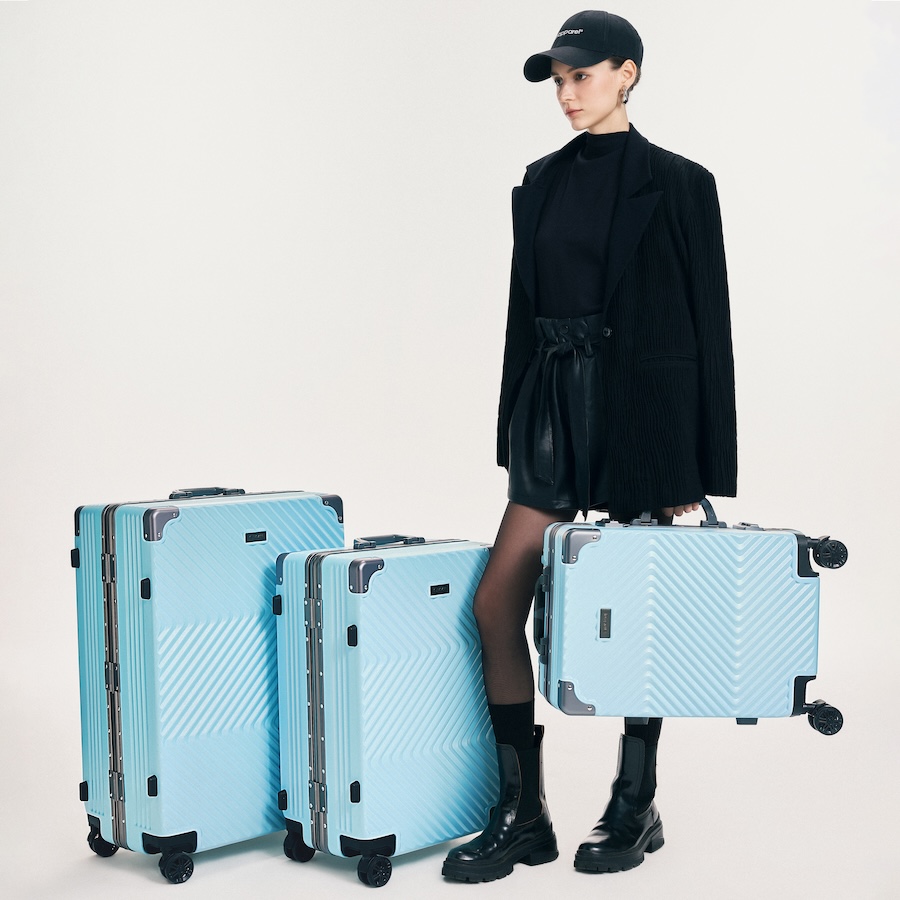 Vali kéo nhựa cứng Pisani X9 YG1849A_20 S Tiffany Blue