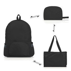 Balo The Travel Star FBP_01 Folable Backpack - Tote 2in1 S Black