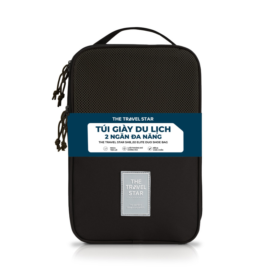 Túi đựng giày The Travel Star SHB_02 Elite Duo Shoe Bag S Black